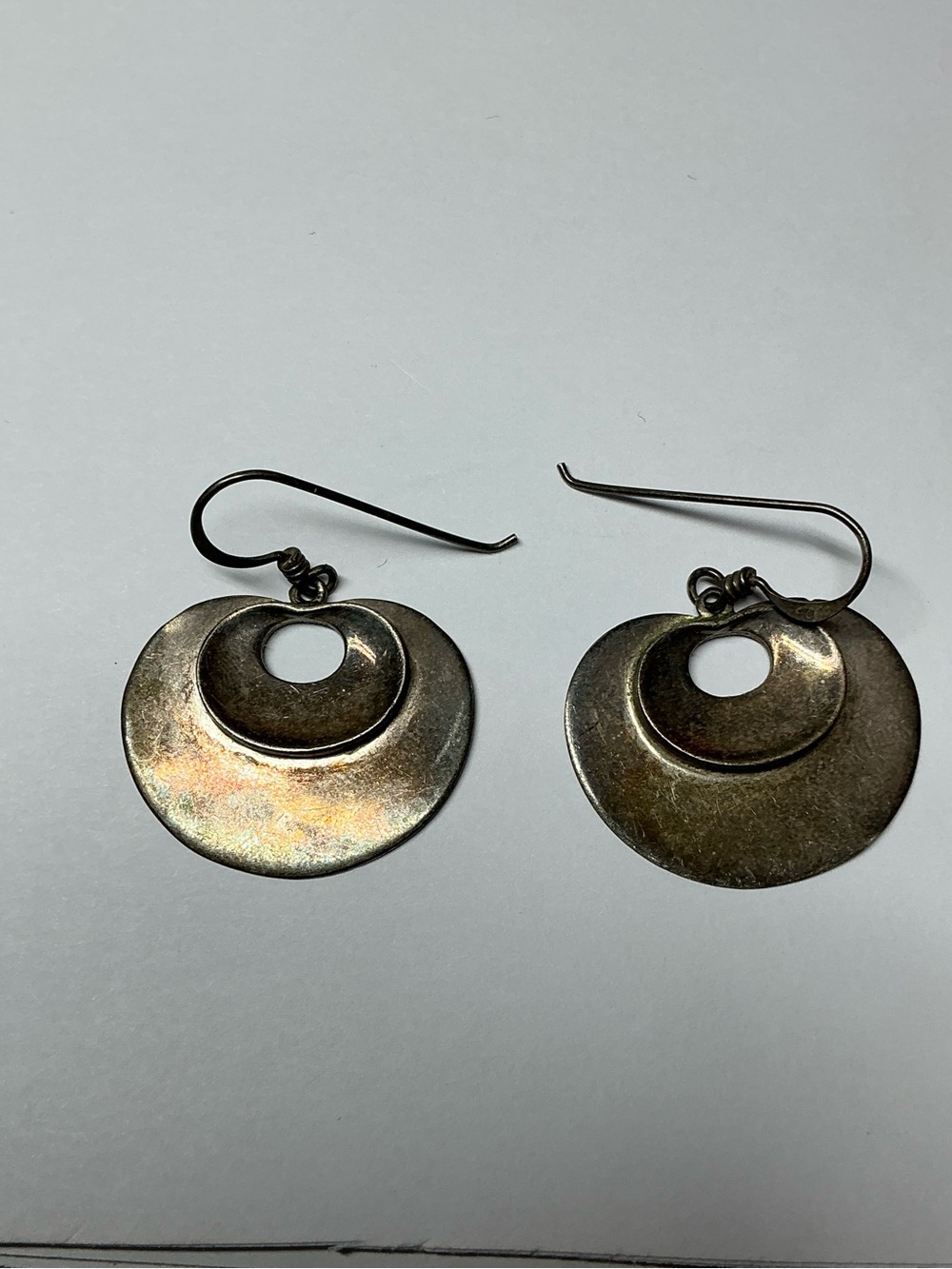 Vintage Sterling Silver Authentic PRECIV Dangle Earrings. 1 & 5/8” long
